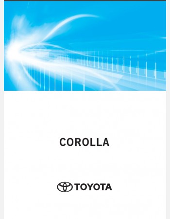 toyota corolla 2024- 2025 owners manual in english